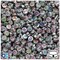 BeadTin Silver Metallic 7mm Coin Alpha Beads - Colored Letter Mix (250pcs)